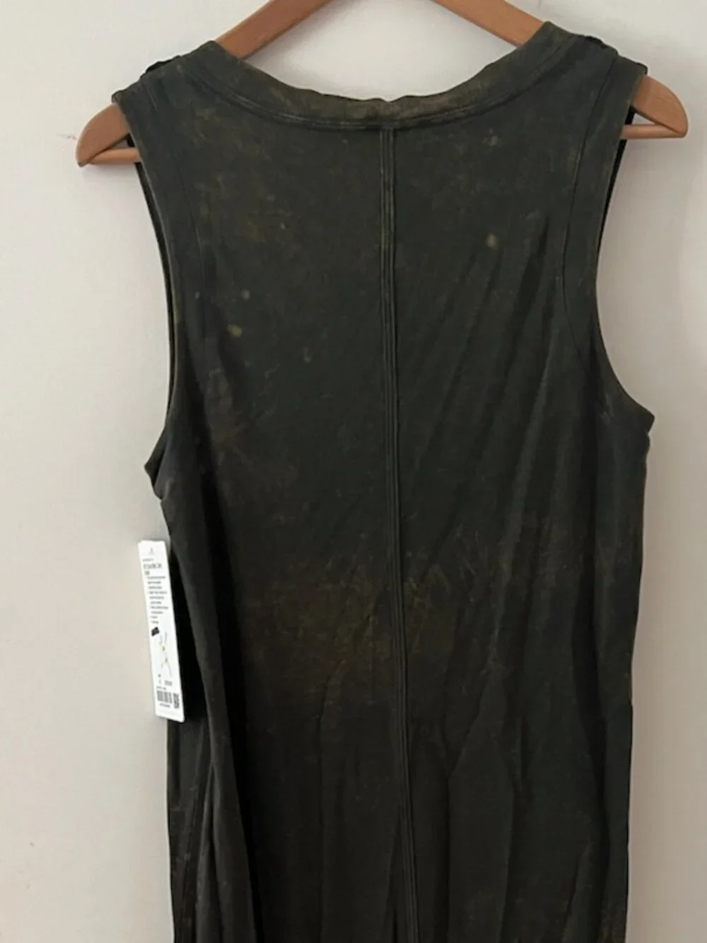 Lululemon All Yours Tank Maxi Dress *Wash | Cloudy Wash Dark Olive | Size 8 - Picture 6 of 7